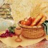 Breads And Grape Fruit Paint By Numbers