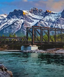 Canada Canmore Bridge Paint By Numbers