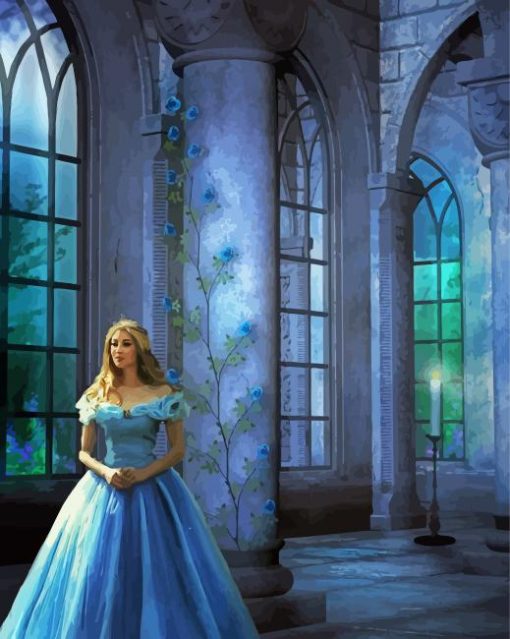 Fantasy Princess In Castle Paint By Numbers