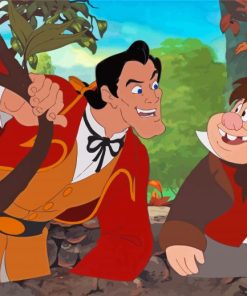 Gaston And Lefou Paint By Numbers
