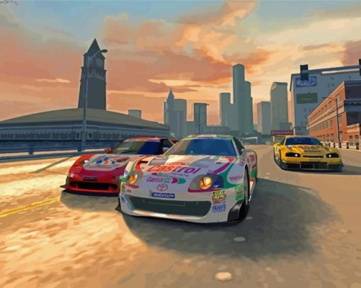 Gran Turismo Racing Game Serie Paint By Numbers