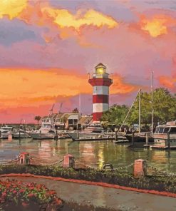 Hilton Head SC At Sunset Paint By Numbers