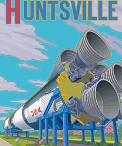 Huntsville Poster Paint By Numbers