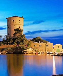 Isola Del Giglio Castle Paint By Numbers