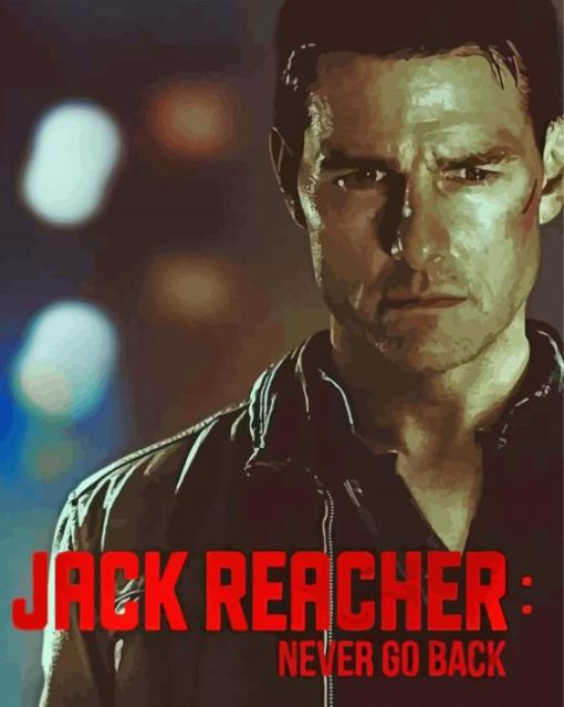 Jack Reacher Never Go Back Poster Paint By Numbers