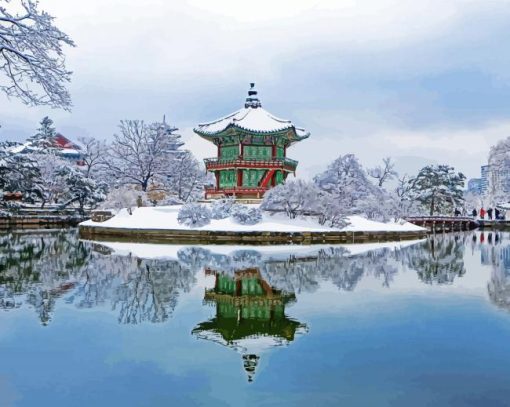Korean Winter Paint By Numbers