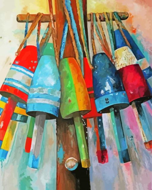 Lobster Buoys Paint By Numbers