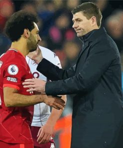 Mohamed Salah And Steven Gerrard Paint By Numbers