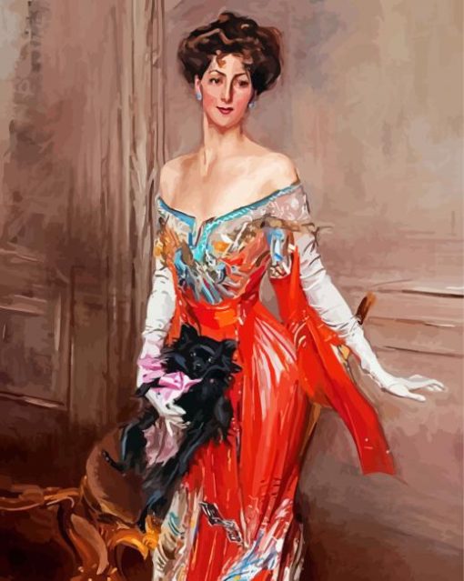 Portrait Of Elizabeth Wharton Drexel Boldini Paint By Numbers