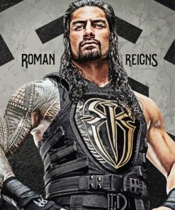 Roman Reigns Poster Paint By Numbers