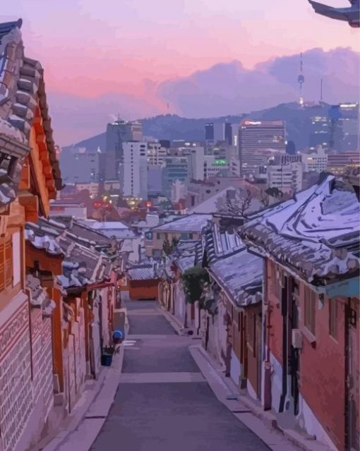 Seoul Street Paint By Numbers