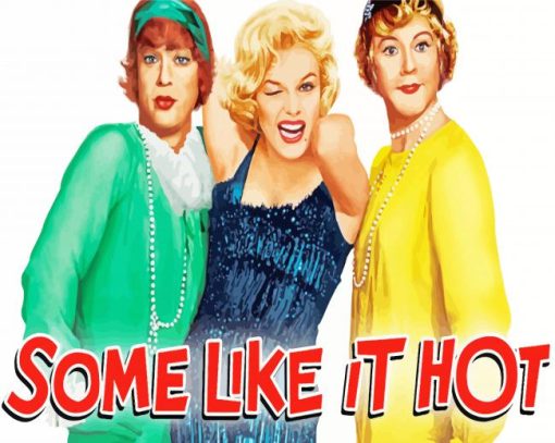 Some Like It Hot Film Poster Paint By Numbers