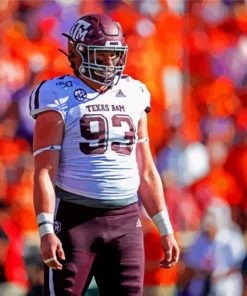 Texas A M Aggies Football Player Paint By Numbers