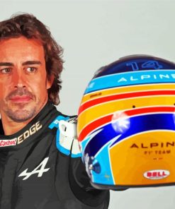The Driver Fernando Alonso Paint By Numbers