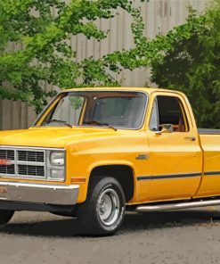 Yellow 1984 GMC Truck Paint By Numbers