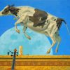 Animal Cow Jumping Over The Moon Paint By Numbers