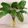 Banana Leaves In Glass Vase Paint By Numbers