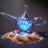 Blue Genie Lamp Paint By Numbers