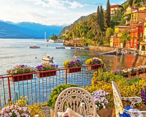 Italian Lakeside Paint By Numbers