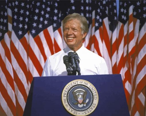 Jimmy Carter 39th US President Paint By Numbers