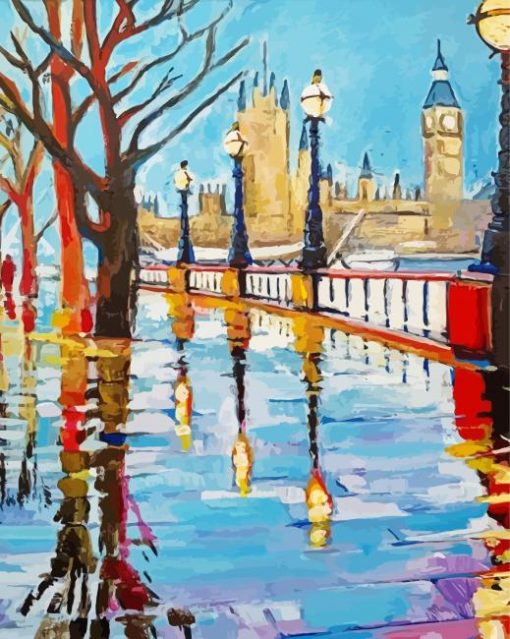 London Embankment Art Paint By Numbers