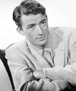 Monochrome Gregory Peck Paint By Numbers