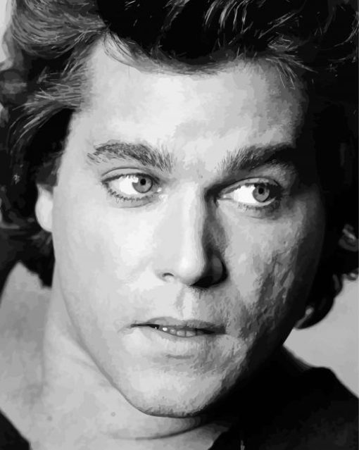 Monochrome Ray Liotta Paint By Numbers
