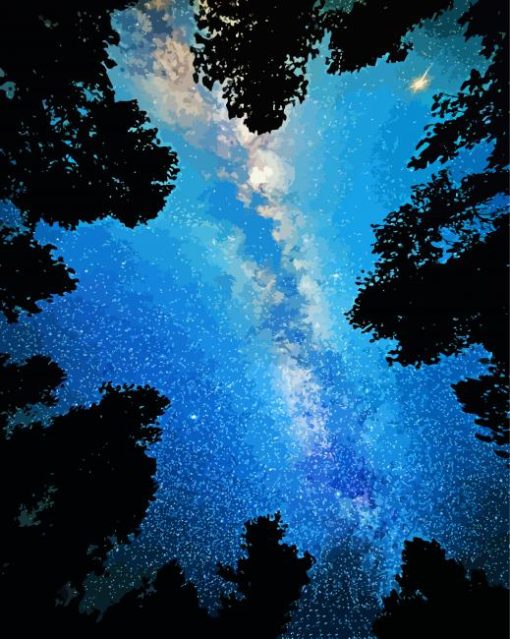 Quiet Starry Night Sky Paint By Numbers