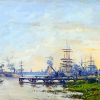 The Port Of Bordeaux By Eugene Boudin Paint By Numbers