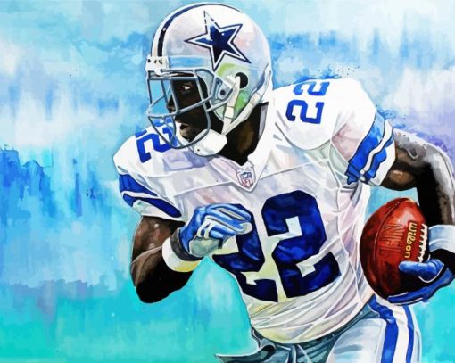 Aesthetic Emmitt Smith Art Paint By Numbers