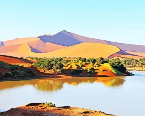 African Landscape Desert Paint By Numbers