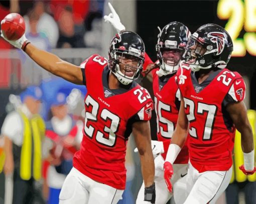 Atlanta Falcons FC Players Paint By Numbers