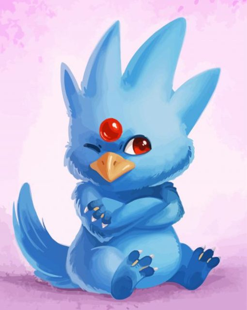 Baby Golduck Pokemon Paint By Number