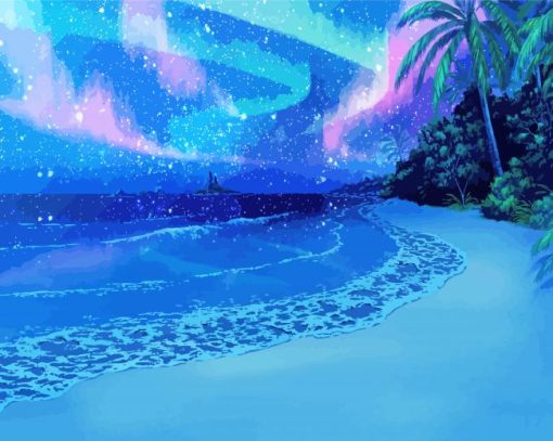 Beach Night Paint By Numbers