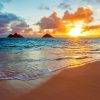 Beautiful Sunset In Lanikai Beach Paint By Number