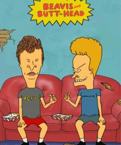 Beavis And Butthead Poster Paint By Number