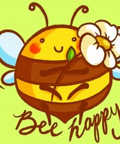 Bee Happy Art Paint By Numbers