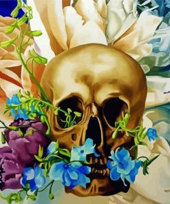 Bloom Skull Paint By Numbers