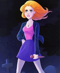 Buffy Summers Cartoon Paint By Numbers