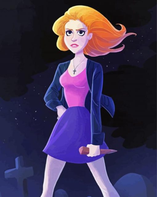 Buffy Summers Cartoon Paint By Numbers