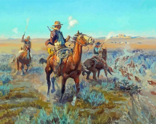 Charles Marion Russell Cowboy Paint By Numbers