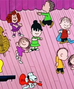 Charlie Brown Christmas Play Paint By Numbers