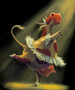 Dancing Cow Paint By Numbers