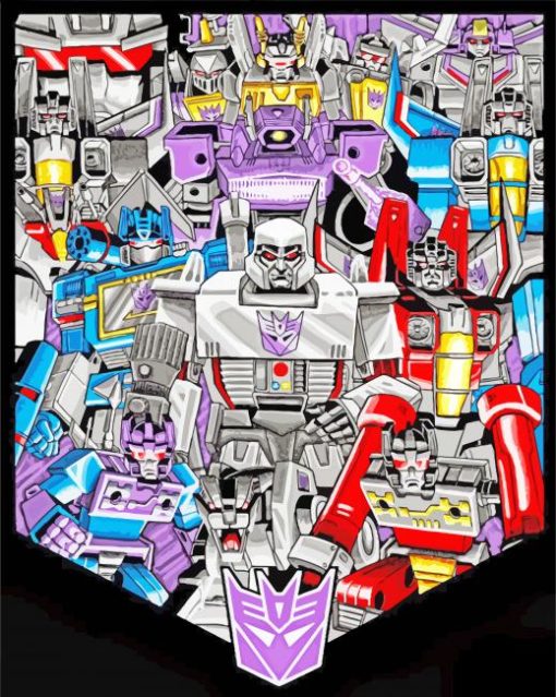 Decepticon Transformers Poster Paint By Numbers