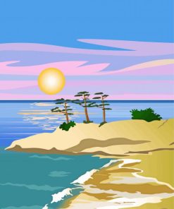 Desert Island Landscape Paint By Numbers