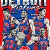 Detroit Pistons Poster Paint By Number