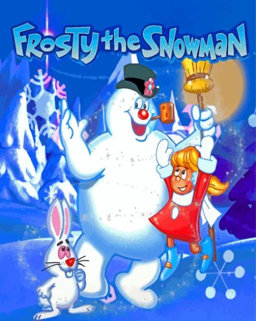 Frosty The Snowman Poster Paint By Number