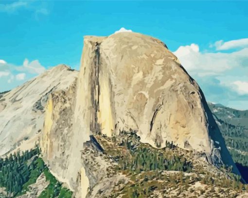 Half Dome Yosemite Paint By Numbers