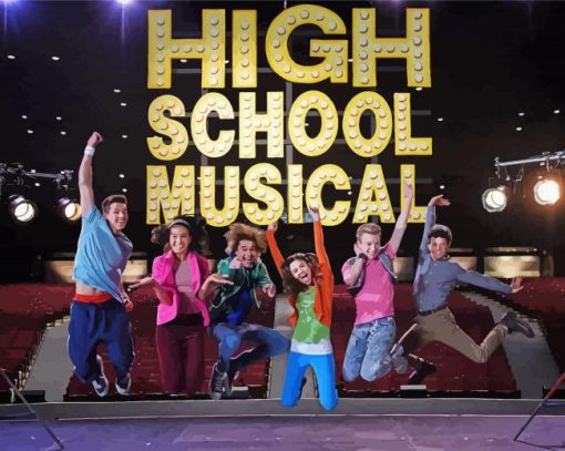 High School Musical Show Paint By Numbers