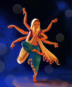 Hindu Dancer Art Paint By Numbers